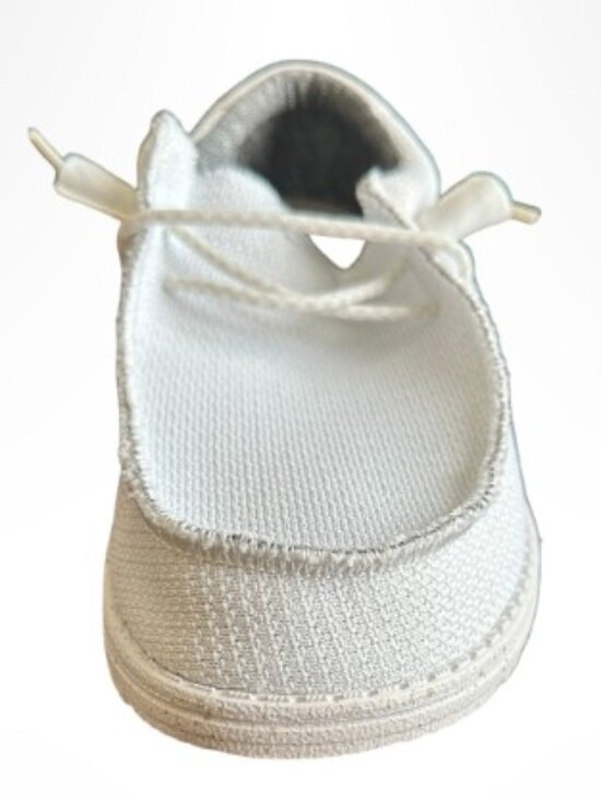 HEY DUDE Wally Mesh Slip On Loafers White Size 12 main image 9